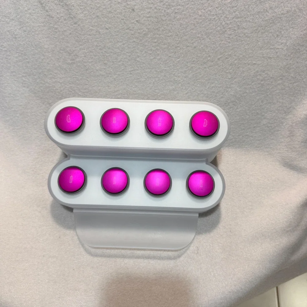 Dyson Airwrap Styler Attachment Organizer Stand Frosted White Fuchsia 8 Slot